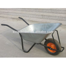 galvanized wheelbarrow